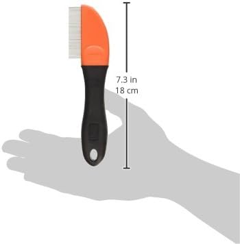 Hartz Groomer's Best Flea Comb for Dogs and Cats, Fine-Toothed Gentle Pet Comb for Detangling or Dematting Face & Paws (Pack of 1)