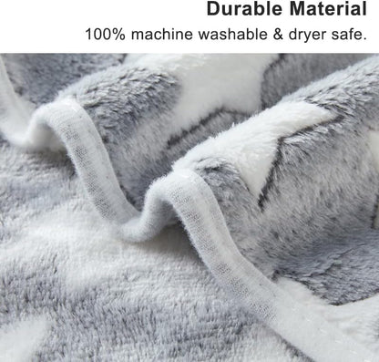 1 Pack 3 Blankets Super Soft Fluffy Premium Fleece Pet Blanket Flannel Paw Printed Throw for Dog Puppy Cat (Small 23x16'', Brown, Pink, White)