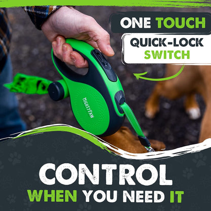 Retractable Dog Leash 2.0, 16 Ft, for Medium Dogs, Heavy Duty