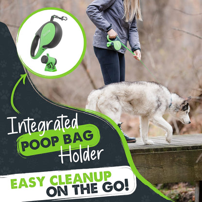 Retractable Dog Leash 2.0, 16 Ft, for Medium Dogs, Heavy Duty