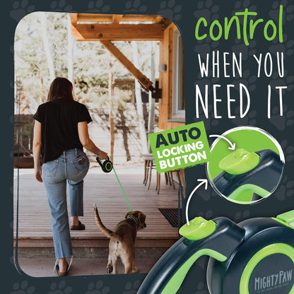 Retractable Dog Leash 2.0, 16 Ft, for Medium Dogs, Heavy Duty