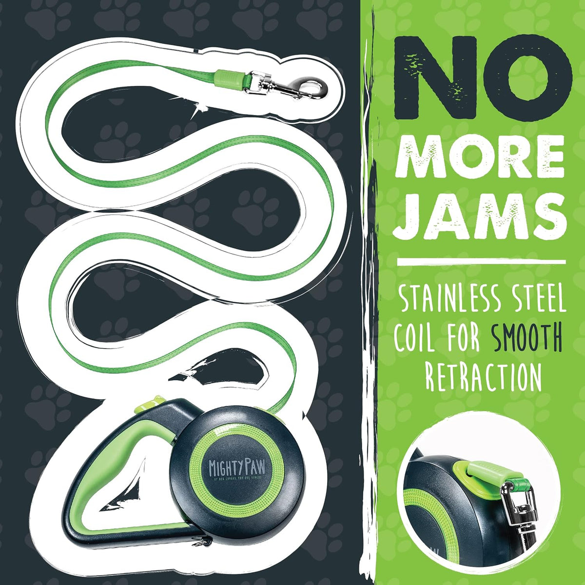 Retractable Dog Leash 2.0, 16 Ft, for Medium Dogs, Heavy Duty
