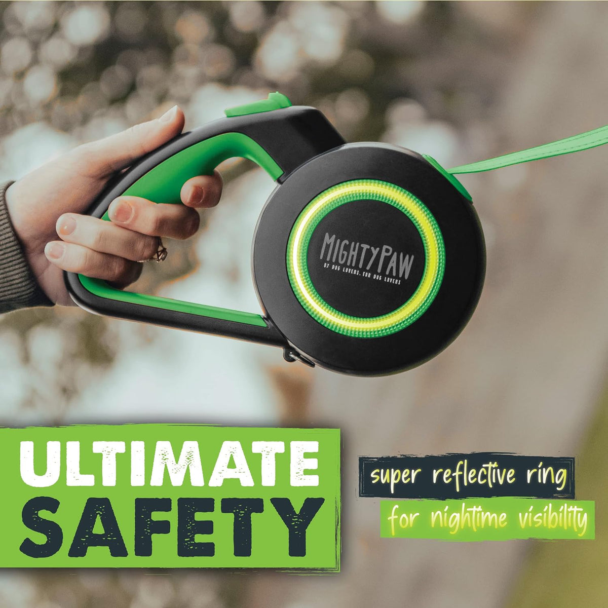 Retractable Dog Leash 2.0, 16 Ft, for Medium Dogs, Heavy Duty
