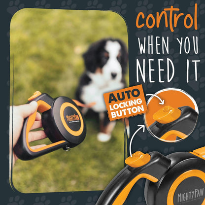 Retractable Dog Leash 2.0, 16 Ft, for Medium Dogs, Heavy Duty