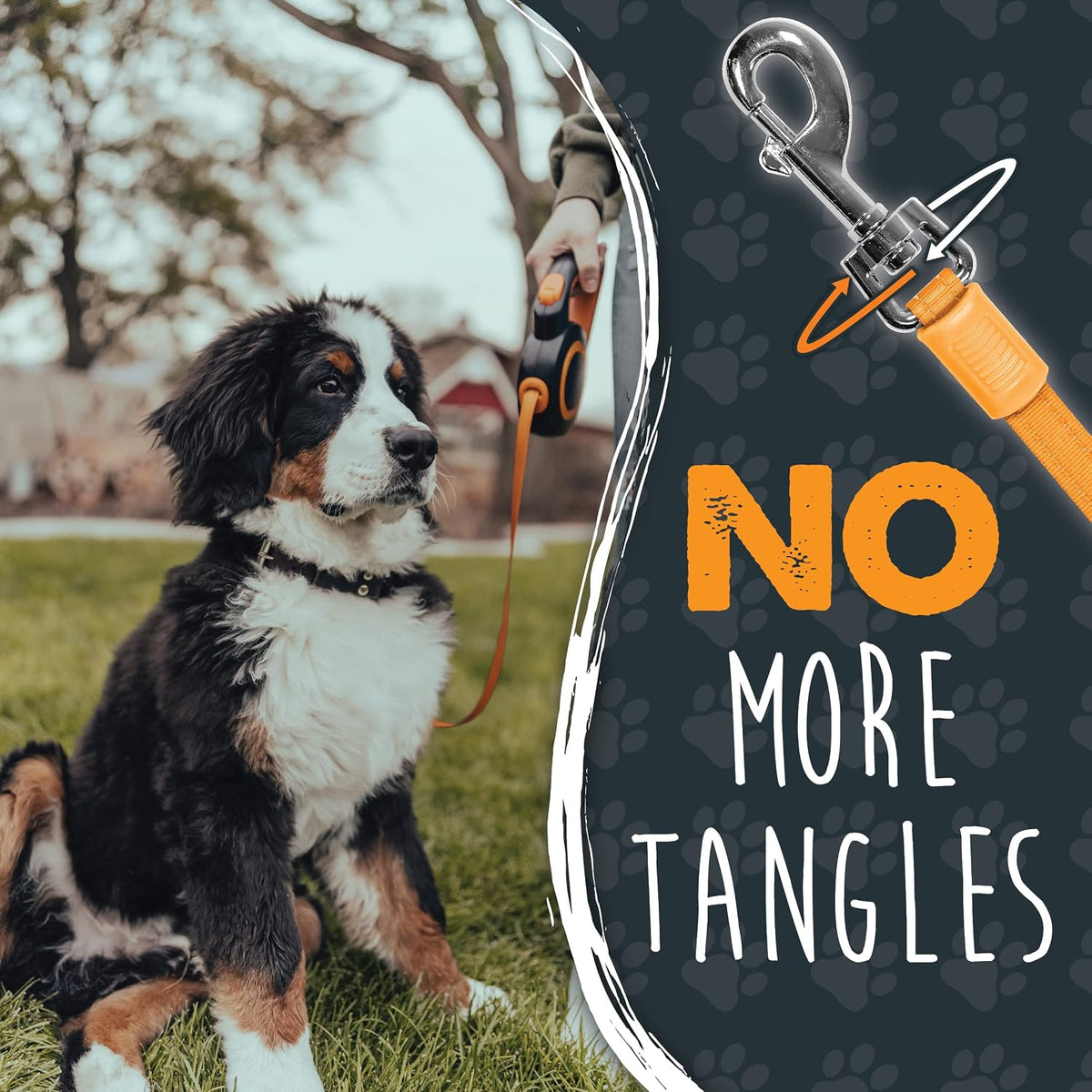 Retractable Dog Leash 2.0, 16 Ft, for Medium Dogs, Heavy Duty