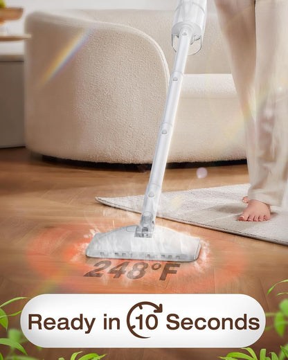 Steam Cleaner, 10-in-1 Detachable Handheld Steam Mop for Multi-Surface