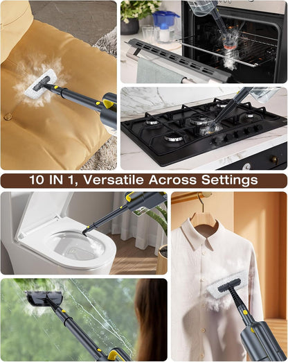 Steam Cleaner, 10-in-1 Detachable Handheld Steam Mop for Multi-Surface