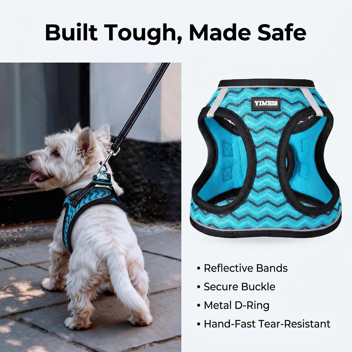 No Pull Dog Puppy Harness and Leash Set Reflective Mesh Vest X-Small
