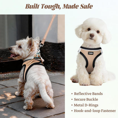 No Pull Dog Puppy Harness and Leash Set Reflective Mesh Vest X-Small