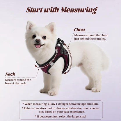 No Pull Dog Puppy Harness and Leash Set Reflective Mesh Vest X-Small