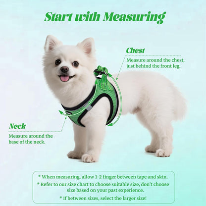 No Pull Dog Puppy Harness and Leash Set Reflective Mesh Vest X-Small