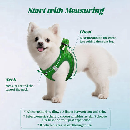 No Pull Dog Puppy Harness and Leash Set Reflective Mesh Vest X-Small