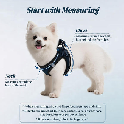No Pull Dog Puppy Harness and Leash Set Reflective Mesh Vest X-Small