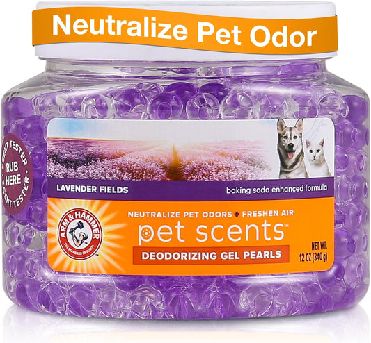 Pet Scents Deodorizing Gel Beads, Lavender Fields, 12 Oz