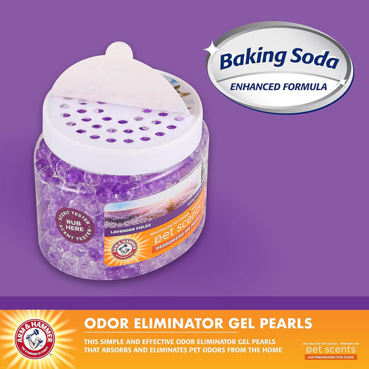 Pet Scents Deodorizing Gel Beads, Lavender Fields, 12 Oz