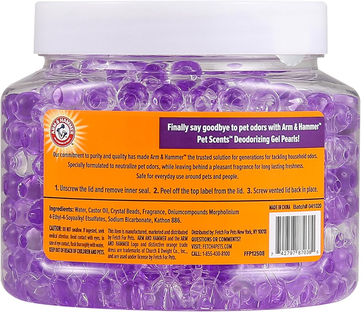 Pet Scents Deodorizing Gel Beads, Lavender Fields, 12 Oz