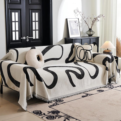 Couch Cover for Pets, Beige Couch Covers for 2 Cushion Couch Sofa, Sofa Slipcover Sectional L Shape Chenille Covers for Pets, Throw Couch for Dogs, Kids,71" X118"