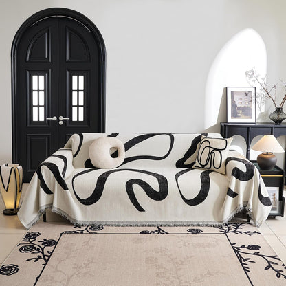 Couch Cover for Pets, Beige Couch Covers for 2 Cushion Couch Sofa, Sofa Slipcover Sectional L Shape Chenille Covers for Pets, Throw Couch for Dogs, Kids,71" X118"
