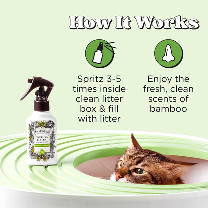 Pet- Smell Ya Litter Cat Litter Deodorizer Spray, Bamboo 10 Ml