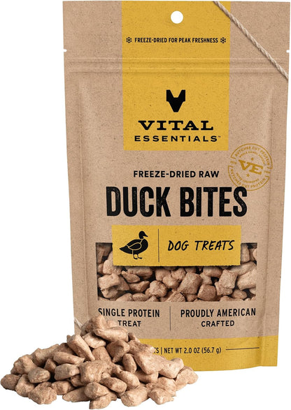 Freeze Dried Dog Treats, Rabbit Bites, 2 oz Bag