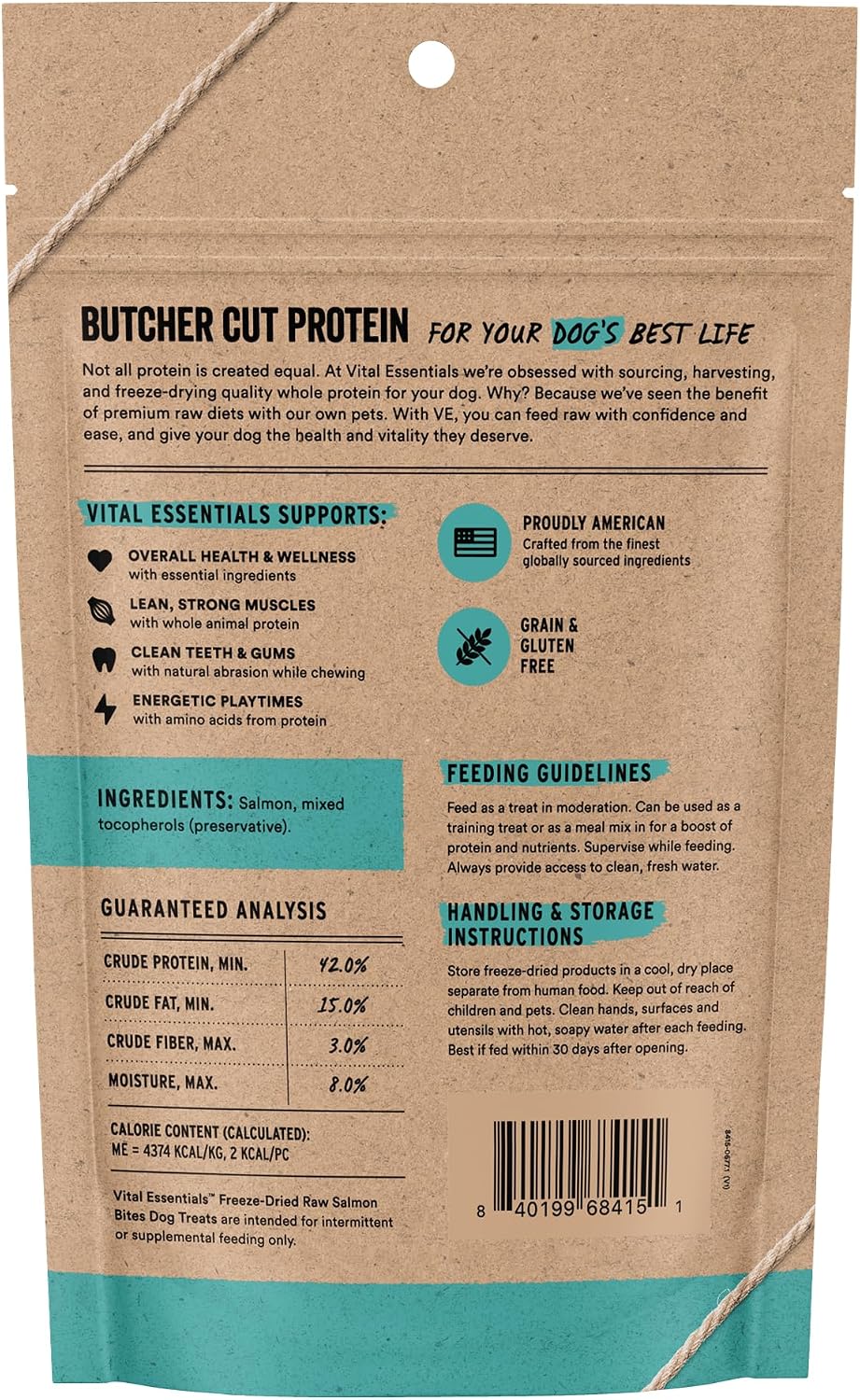 Freeze Dried Dog Treats, Rabbit Bites, 2 oz Bag