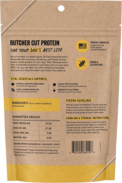 Freeze Dried Dog Treats, Rabbit Bites, 2 oz Bag