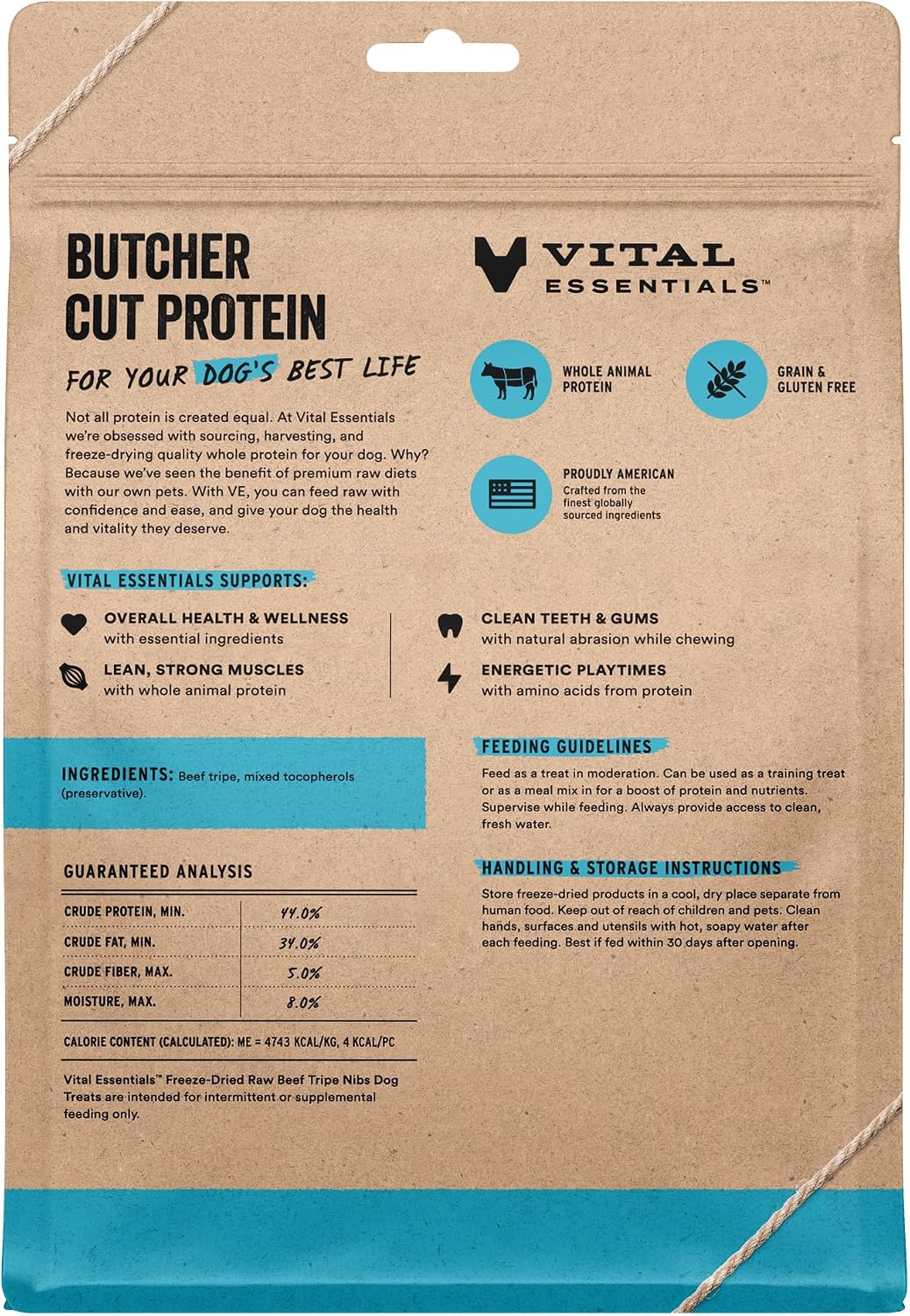 Freeze Dried Dog Treats, Rabbit Bites, 2 oz Bag