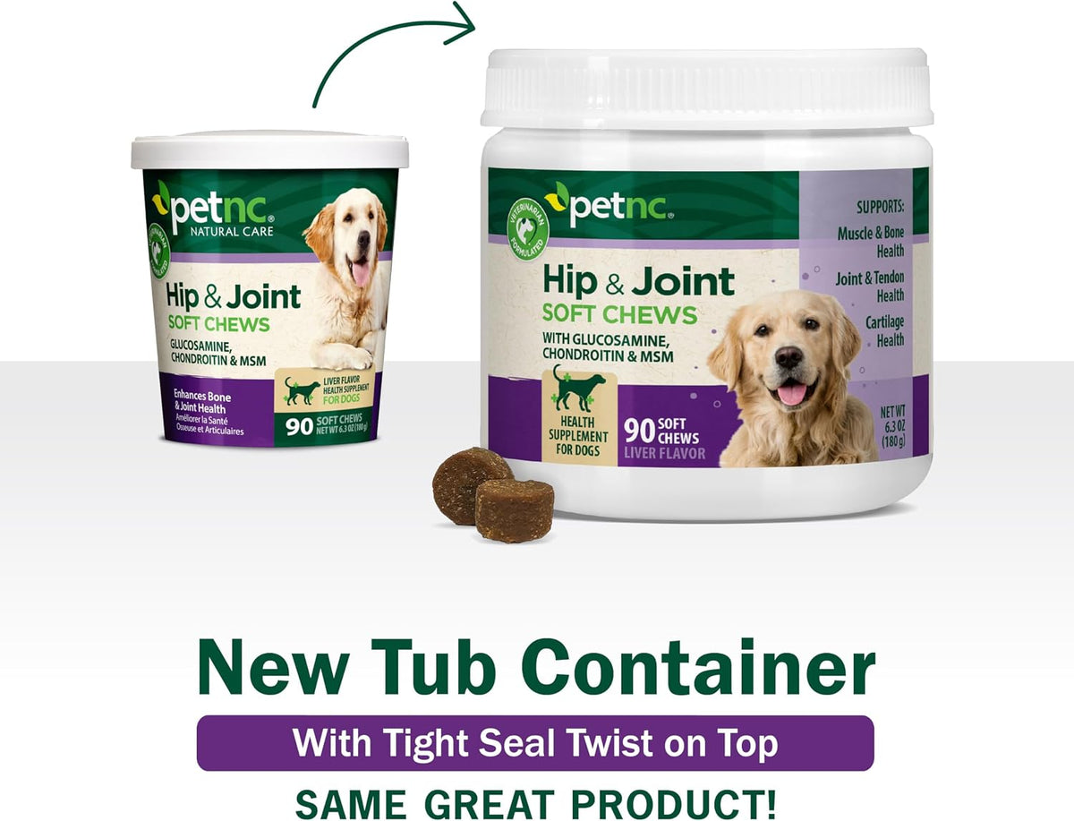 PetNC Natural Care Hip and Joint Soft Chews for Dogs, - 27591