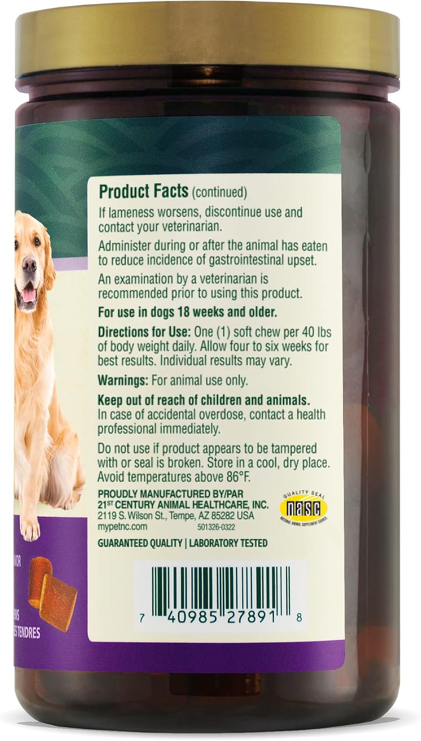 PetNC Natural Care Hip and Joint Soft Chews for Dogs, - 27591