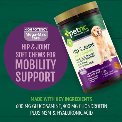 PetNC Natural Care Hip and Joint Soft Chews for Dogs, - 27591