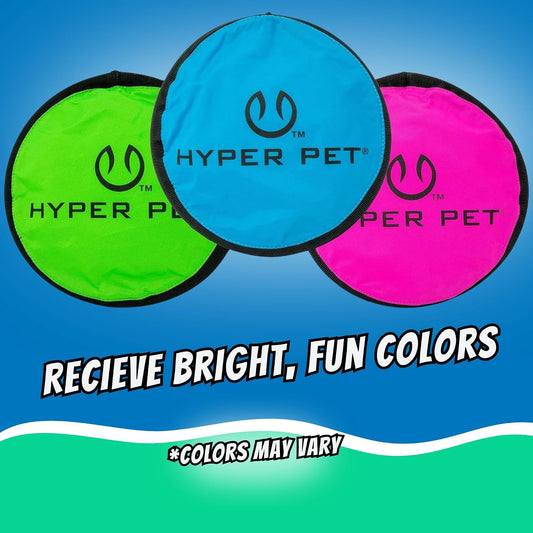 Flippy Flopper Flying Disc Dog Toy 9 Inch, Floats, Colors Vary