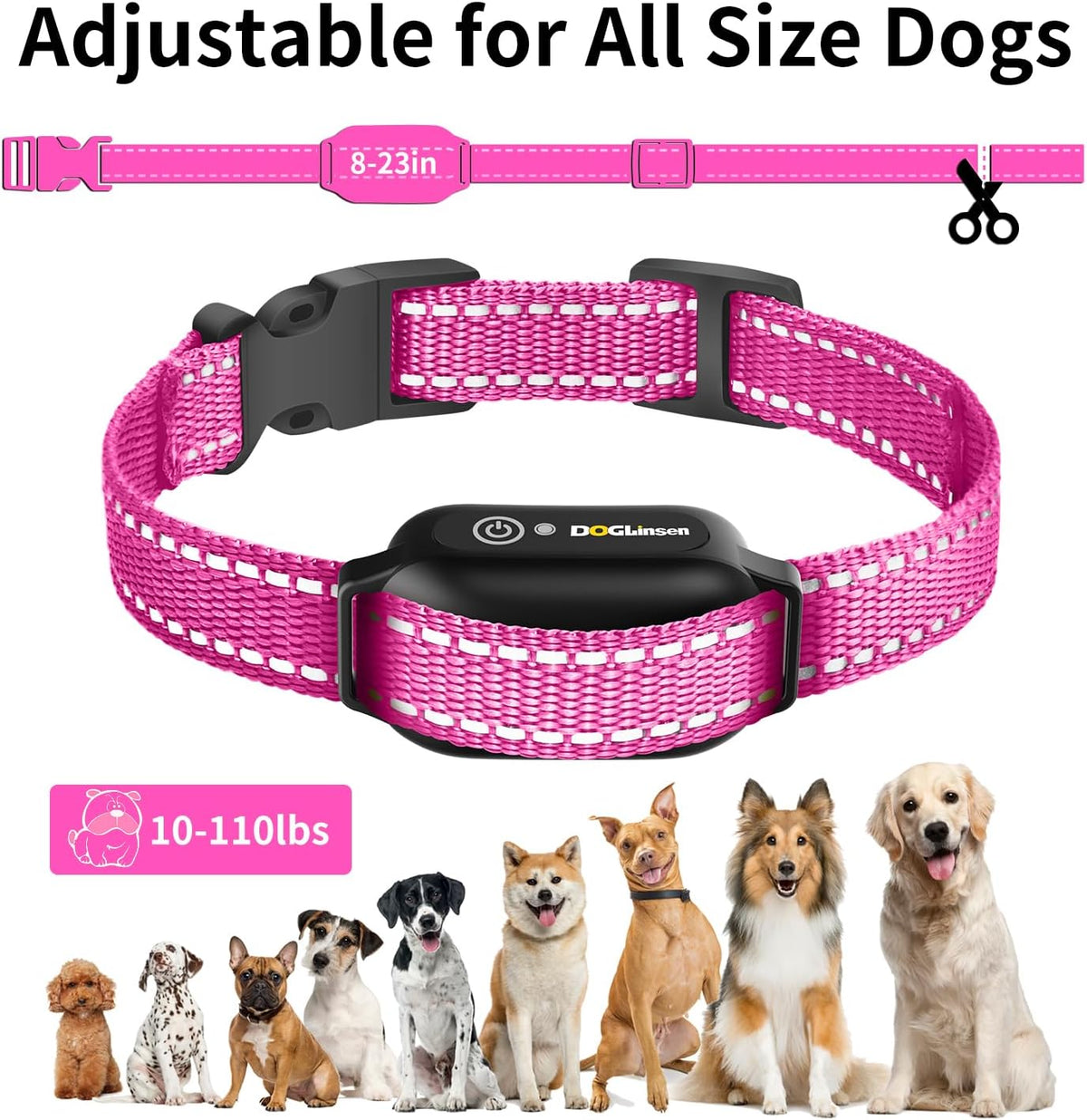No Shock Dog Training Collar with Remote 3300ft Range
