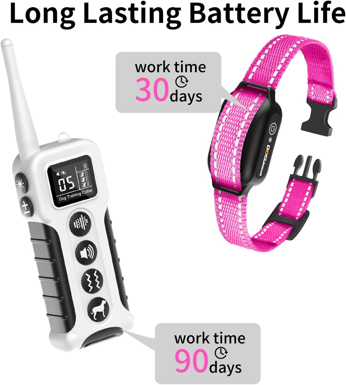No Shock Dog Training Collar with Remote 3300ft Range