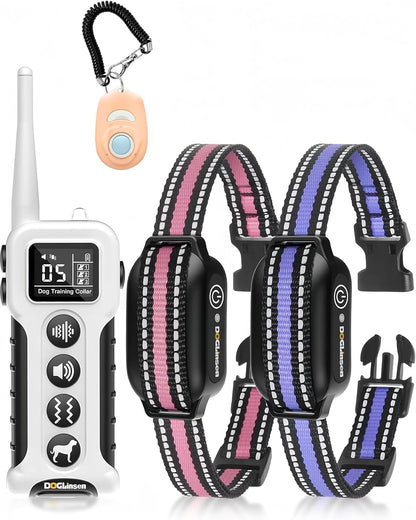 No Shock Dog Training Collar with Remote 3300ft Range