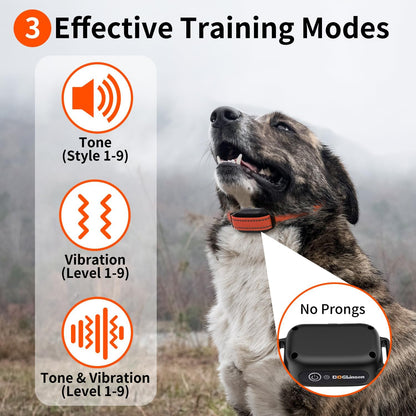 No Shock Dog Training Collar with Remote 3300ft Range