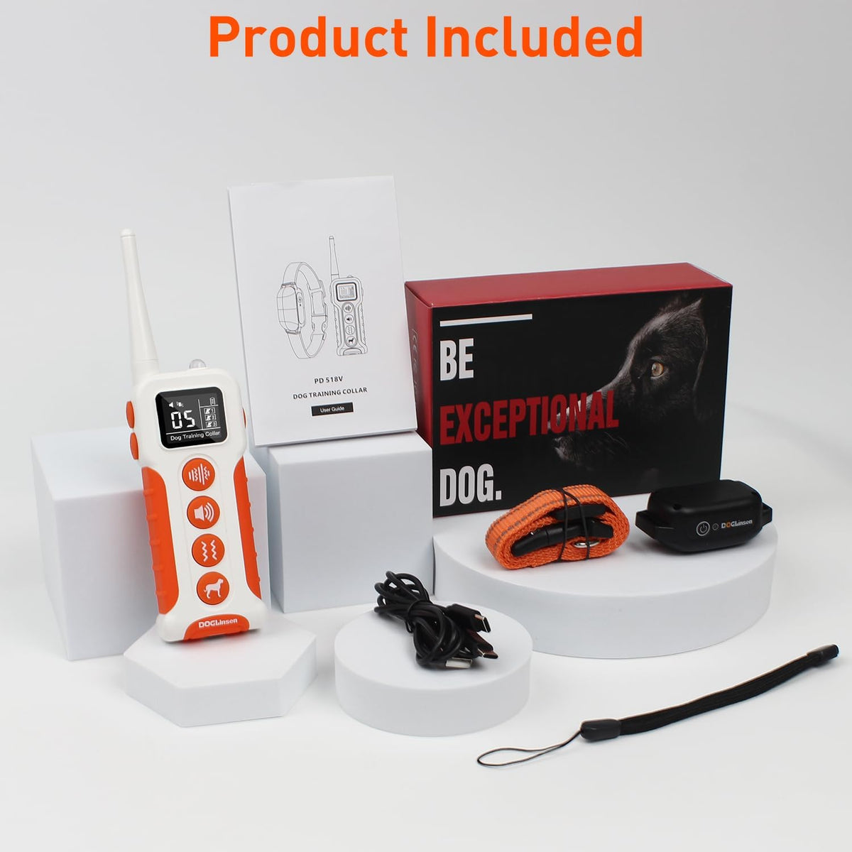 No Shock Dog Training Collar with Remote 3300ft Range