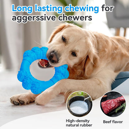 Indestructible Dog Chews - Super Duty Chew Toys for Aggressive Dogs, Puppy Teething Relief & Interactive Play