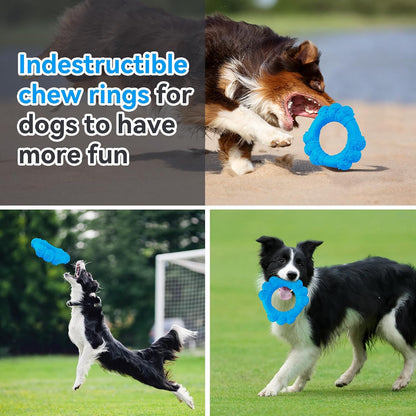 Indestructible Dog Chews - Super Duty Chew Toys for Aggressive Dogs, Puppy Teething Relief & Interactive Play