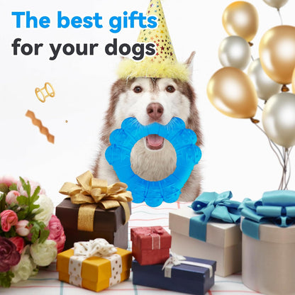 Indestructible Dog Chews - Super Duty Chew Toys for Aggressive Dogs, Puppy Teething Relief & Interactive Play