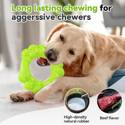Indestructible Dog Chews - Super Duty Chew Toys for Aggressive Dogs, Puppy Teething Relief & Interactive Play