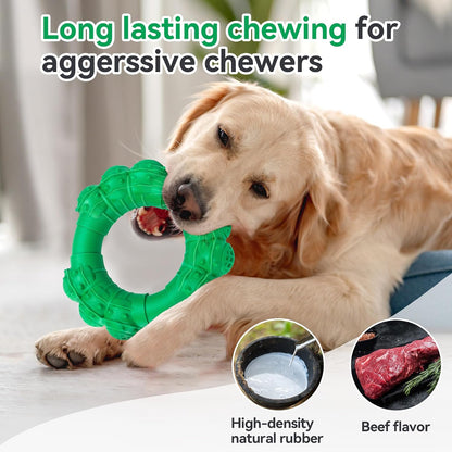 Indestructible Dog Chews - Super Duty Chew Toys for Aggressive Dogs, Puppy Teething Relief & Interactive Play