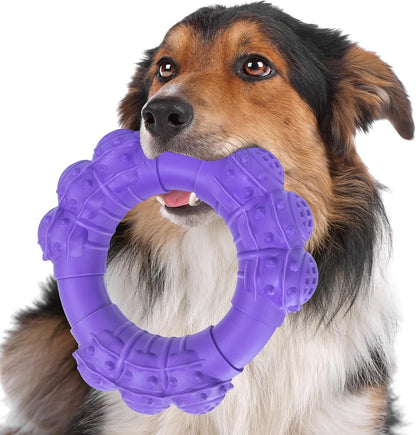 Indestructible Dog Chews - Super Duty Chew Toys for Aggressive Dogs, Puppy Teething Relief & Interactive Play