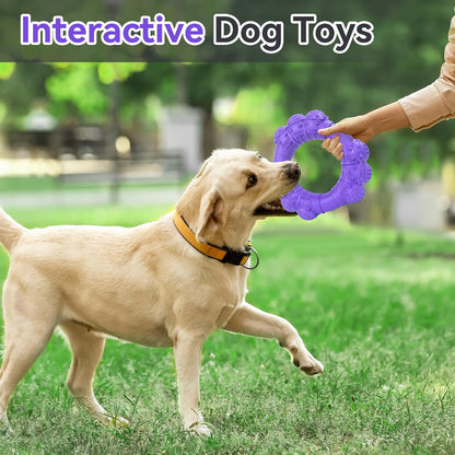 Indestructible Dog Chews - Super Duty Chew Toys for Aggressive Dogs, Puppy Teething Relief & Interactive Play