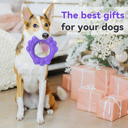 Indestructible Dog Chews - Super Duty Chew Toys for Aggressive Dogs, Puppy Teething Relief & Interactive Play