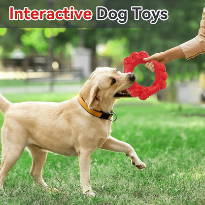 Indestructible Dog Chews - Super Duty Chew Toys for Aggressive Dogs, Puppy Teething Relief & Interactive Play