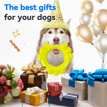 Indestructible Dog Chews - Super Duty Chew Toys for Aggressive Dogs, Puppy Teething Relief & Interactive Play