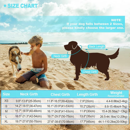 Dog Life Jacket Shark, Dog Life Vests for Small, Middle, Large Dogs with Rescue Handle Pet Flotation Vest Safety Lifesaver for Swimming Pool Beach Boating, (S,Pool Blue)