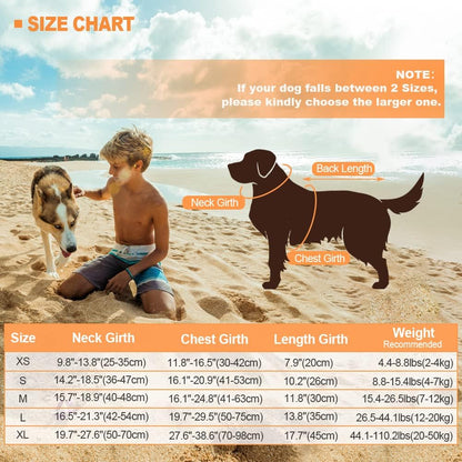 Dog Life Jacket Shark, Dog Life Vests for Small, Middle, Large Dogs with Rescue Handle Pet Flotation Vest Safety Lifesaver for Swimming Pool Beach Boating, (S,Pool Blue)