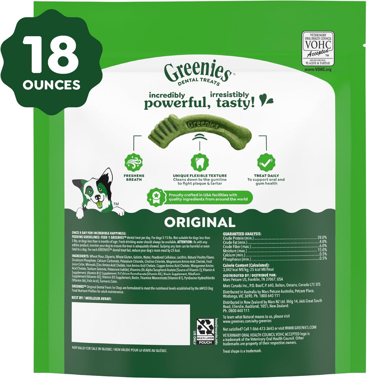 Teenie Original Natural Dental Dog Treats, Chicken