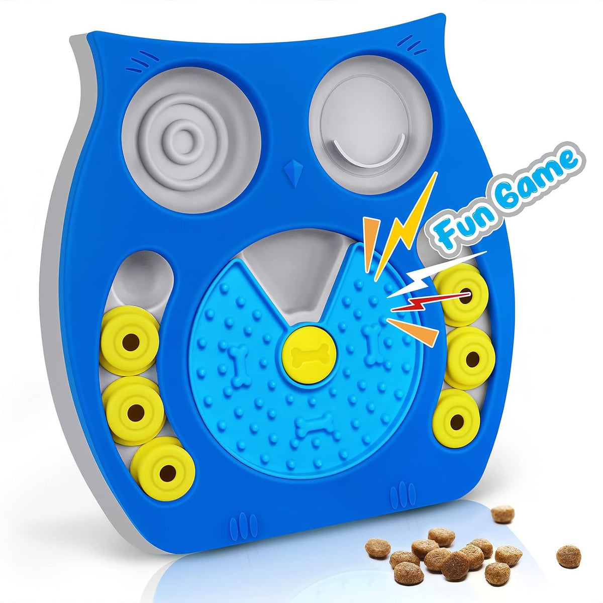 Joansan Interactive Dog Puzzle Game Toys, Dog Enrichment Toys for Puppy Mentally Stimulating Treat Dispenser Dog Treat Puzzle Feeder for Small,Medium and & Large Dogs Treat Training (Blue)